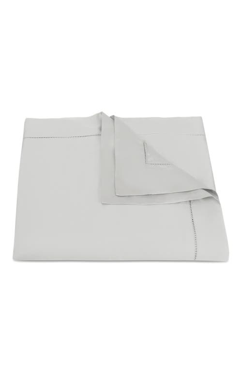 Matouk Talitha Cotton Sateen Duvet Cover in Silver at Nordstrom
