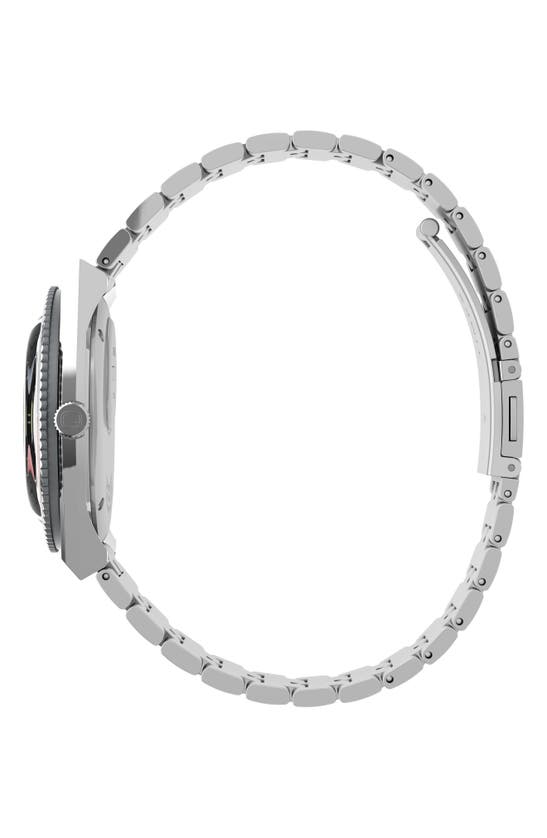 Timex ® Q Gmt Bracelet Watch, 38mm In Stainless Steel