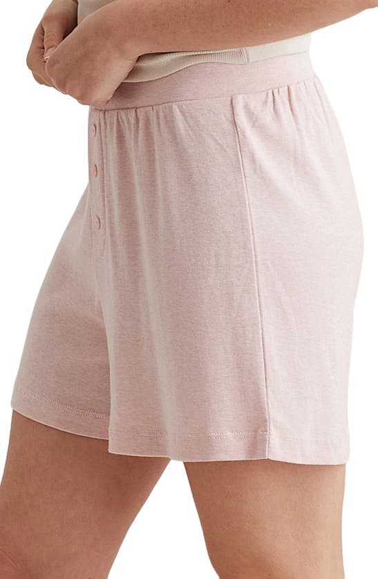 Shop Papinelle Pia Knit Sleep Shorts In Pink