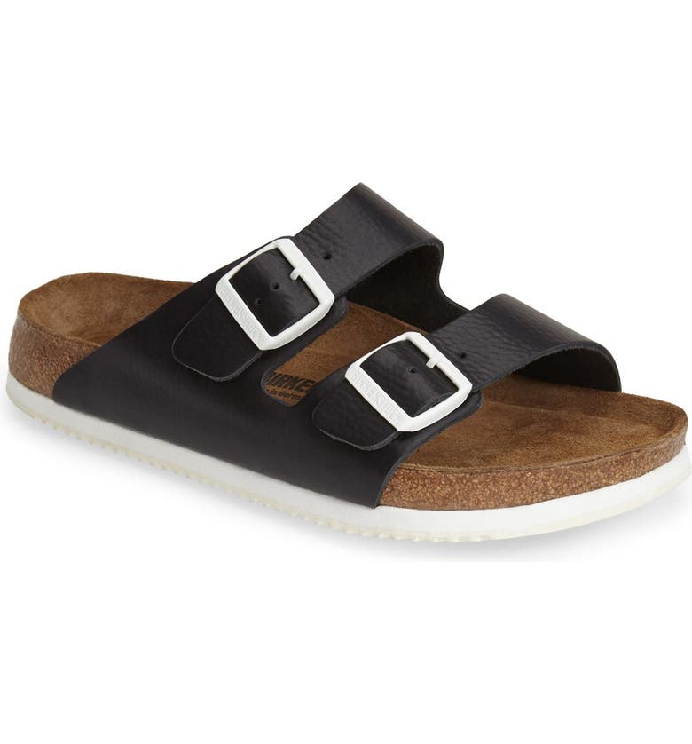 Birkenstock 'Arizona Soft Super Grip' Leather Slide Sandal (Men ...
