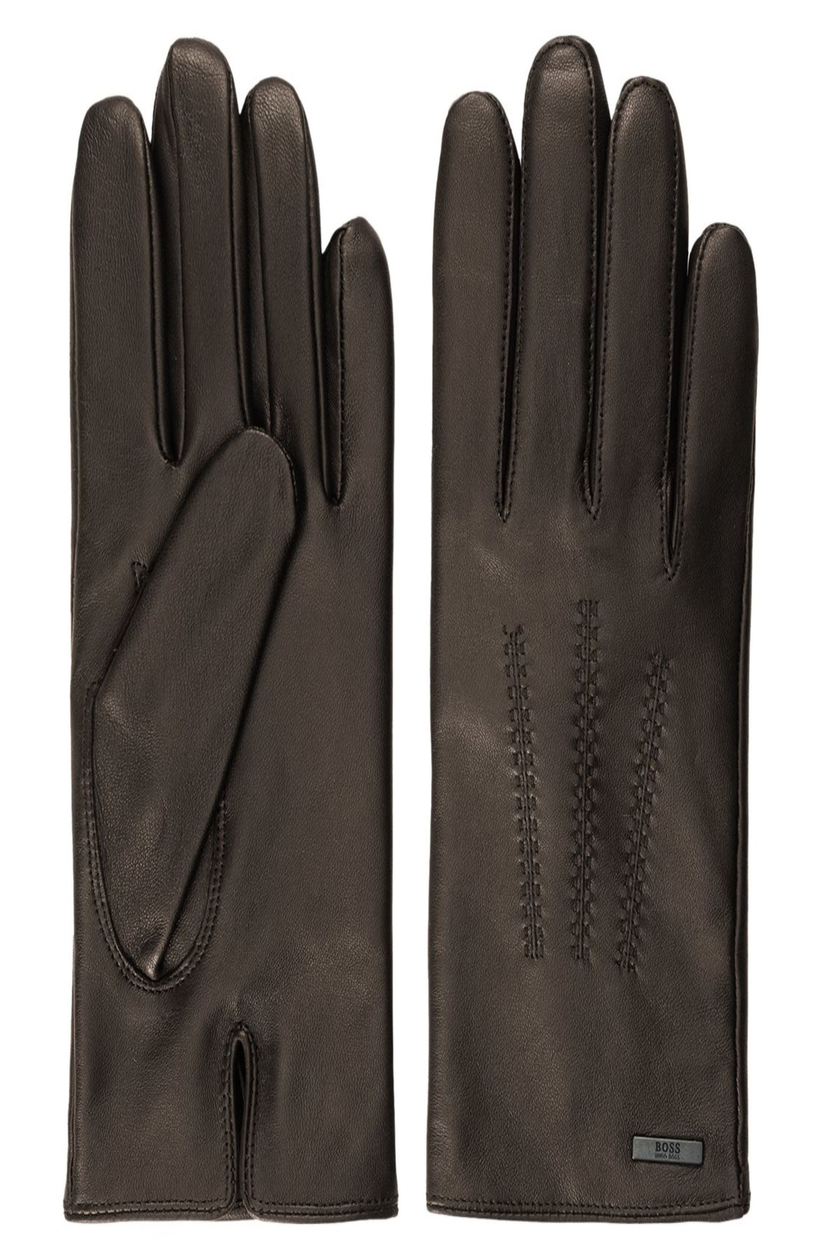hand warmer Black leather gloves Gloves #02 Winter Gloves Men's Leather Gloves 