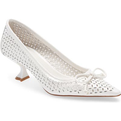 Jeffrey Campbell Fayre Pointed Toe Pump- White