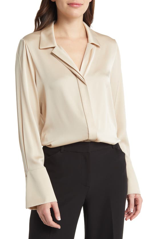 Kobi Halperin Liv Stretch Silk Blouse In Antique