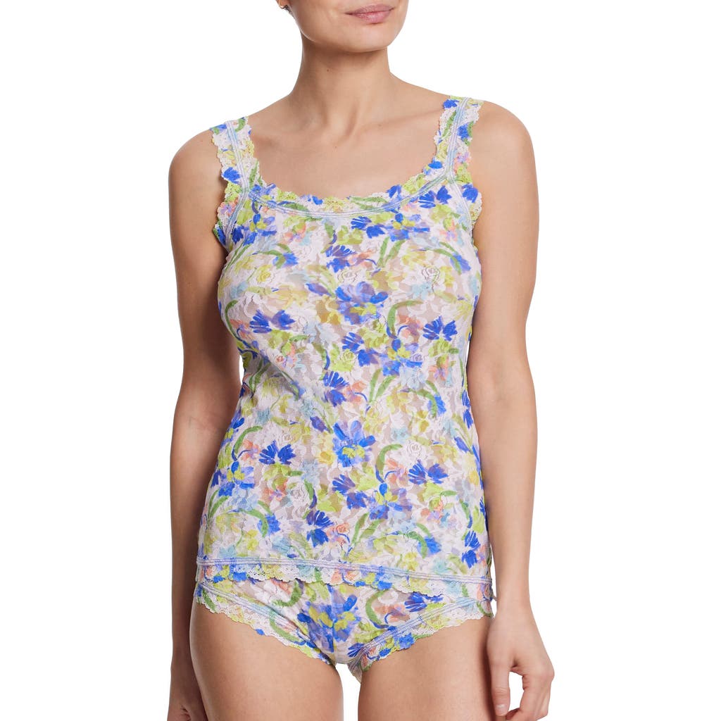 Hanky Panky Printed Signature Lace Classic Cami In Brush Strokes