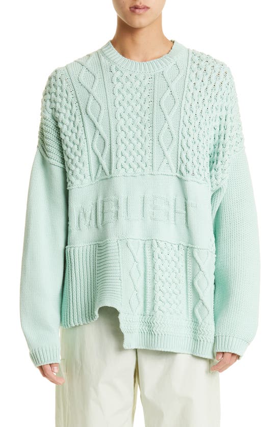 Ambush Green Cotton Sweater In Green/ Lily