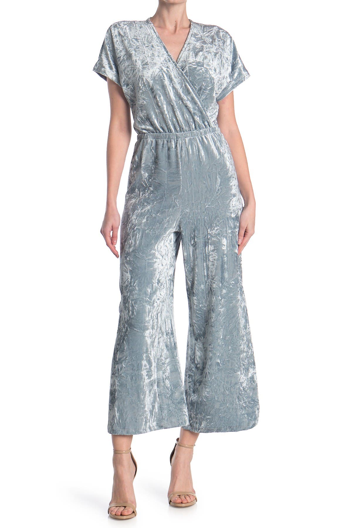 silver velvet jumpsuit
