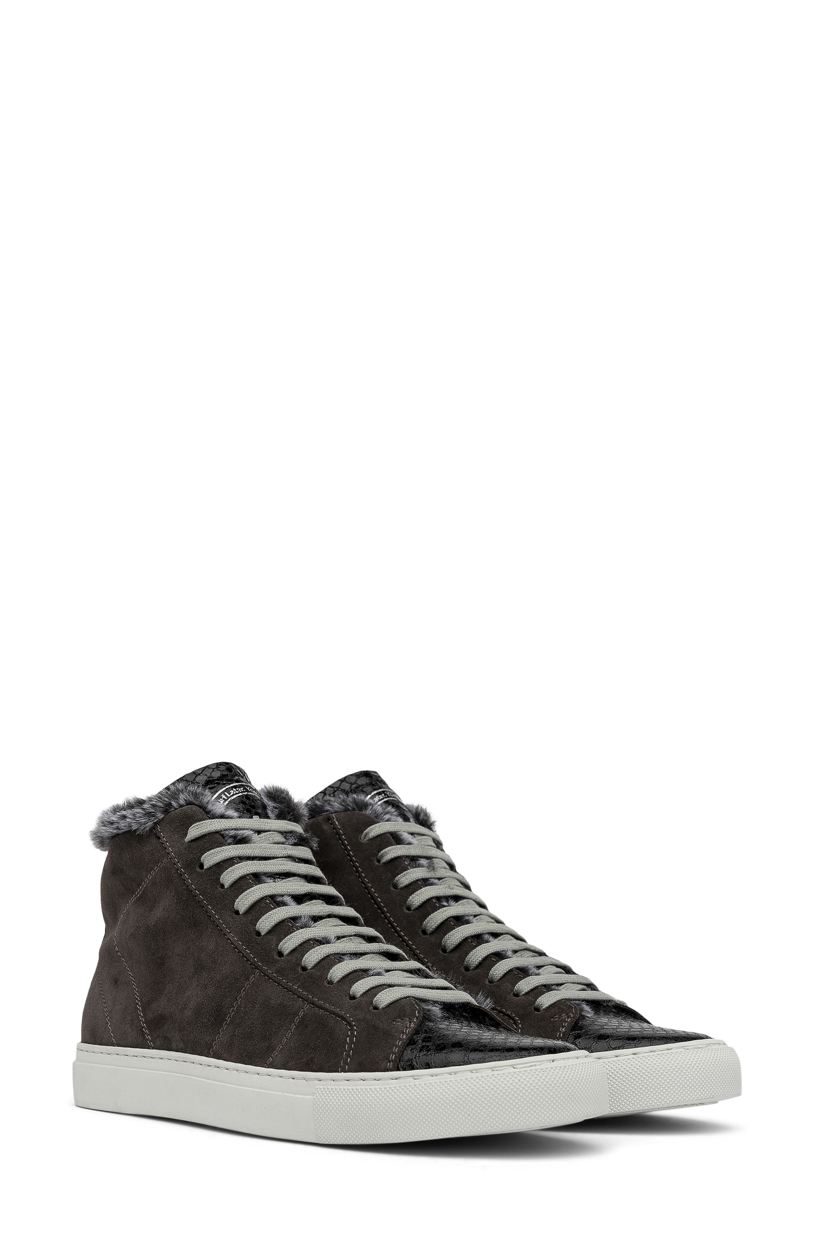 p448 star leather high top sneaker