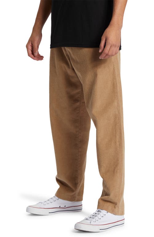 Shop Quiksilver Dna Beach Organic Cotton Twill Pants In Khaki