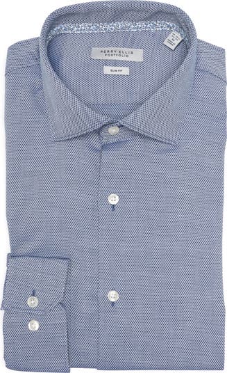 Slim Fit Diamond Dobby Shirt