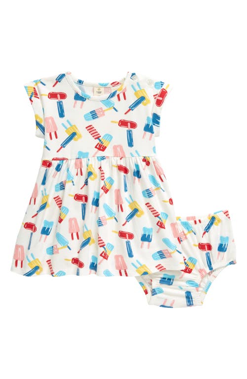 Tucker + Tate Let's Play Dress & Bloomers Set in Ivory Egret Ice Pop Party