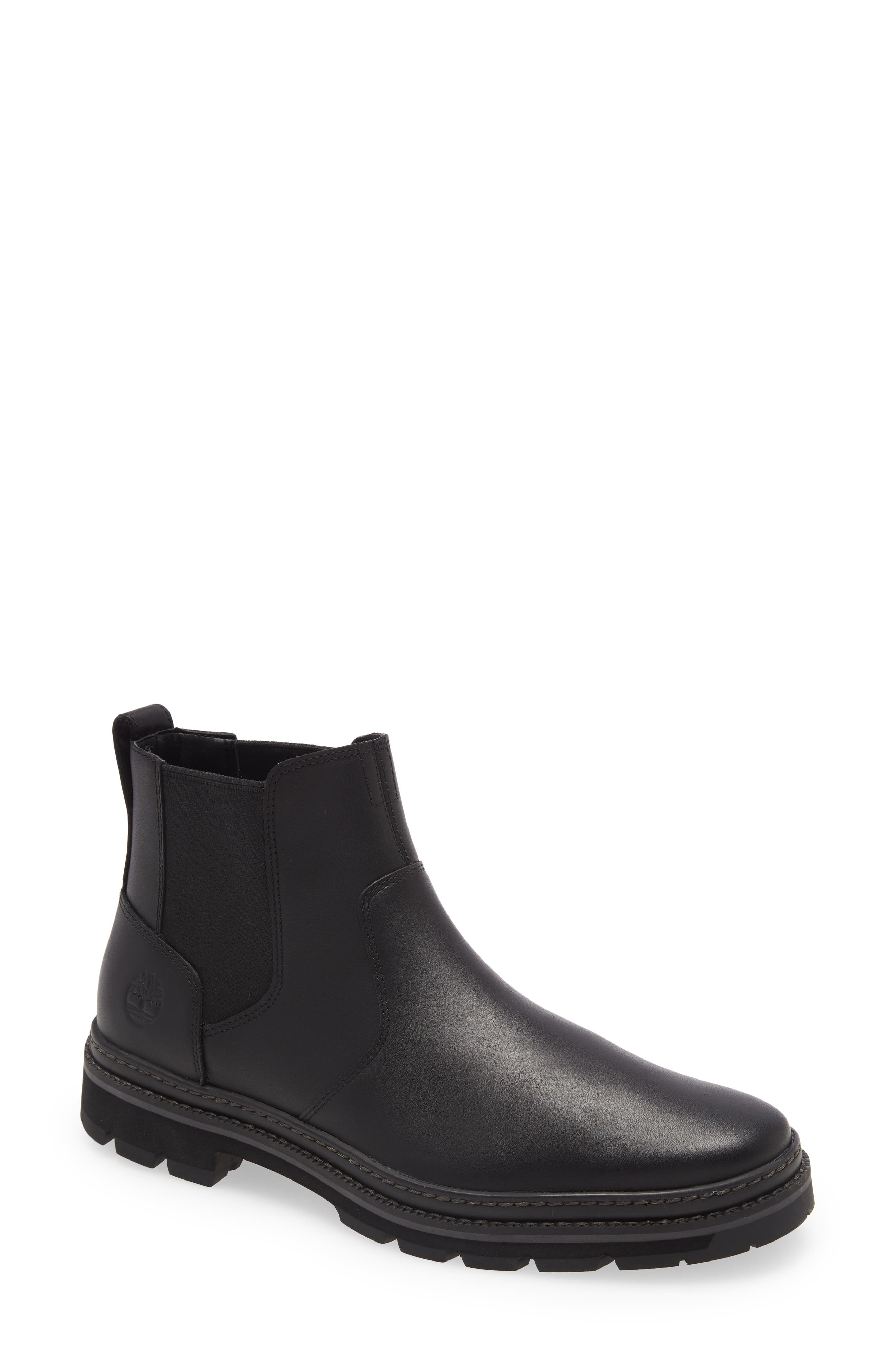 timberland black chelsea boots mens