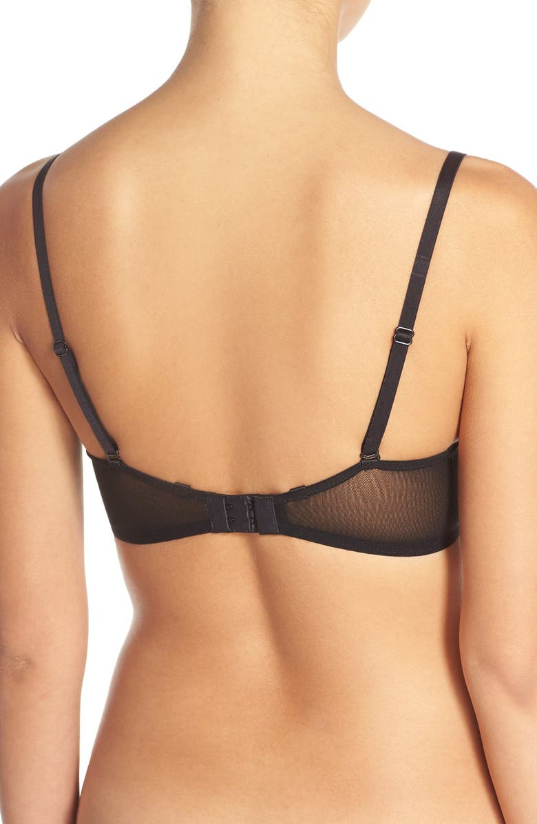 On Gossamer Underwire Convertible T-Shirt Bra, Alternate, color, Black