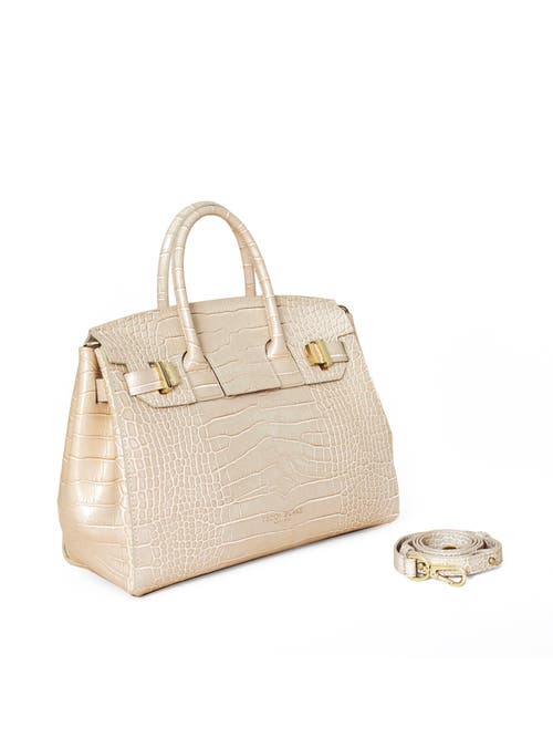 Teddy Blake Gigi Croco Gold 11" In Cream