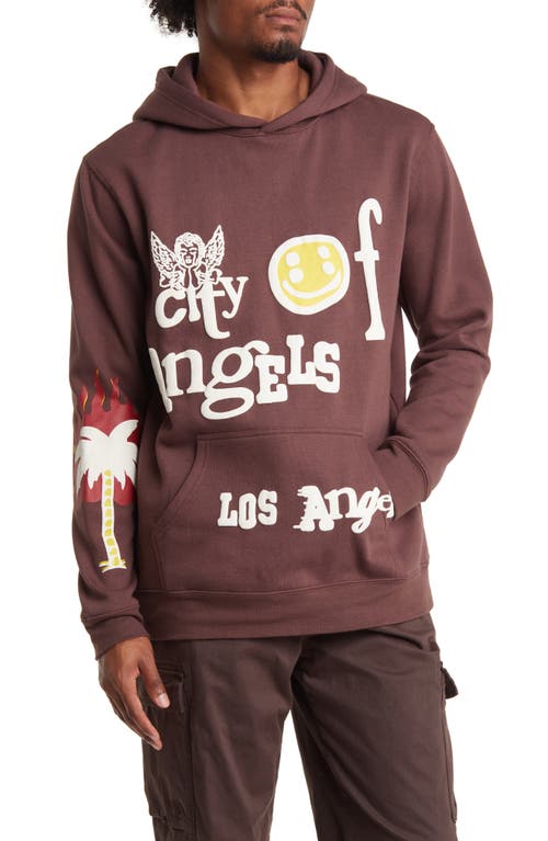 City of Angels Graphic Hoodie in Brown