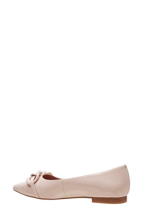 Shop Linea Paolo Nora Pointed Toe Flat In Beige/beige