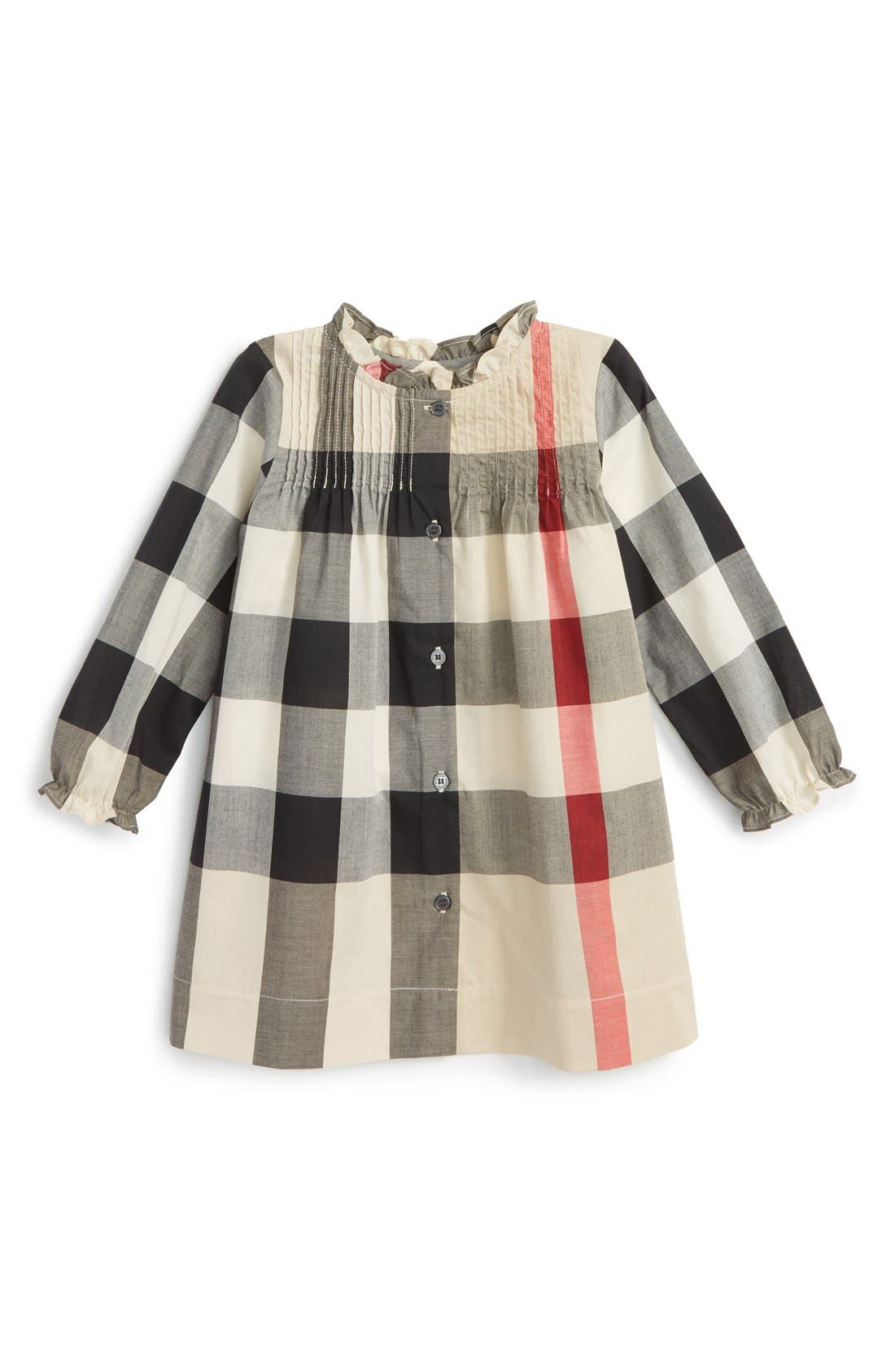 Burberry Ruffle Check Dress (Baby Girls) Nordstrom