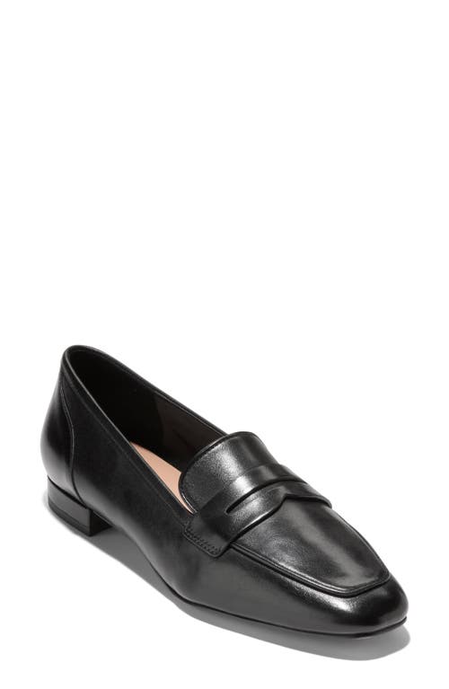 Shop Cole Haan Tarese Penny Loafer In Black Leather