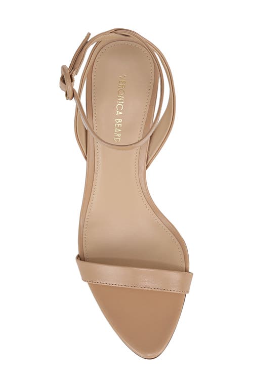 Veronica Beard Darcelle Leather Ankle-strap Sandals In Bisque