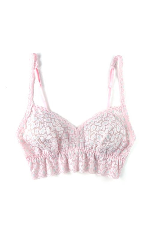 Shop Hanky Panky Cross Dye Retro Lace Triangle Bralette In Monday Morning