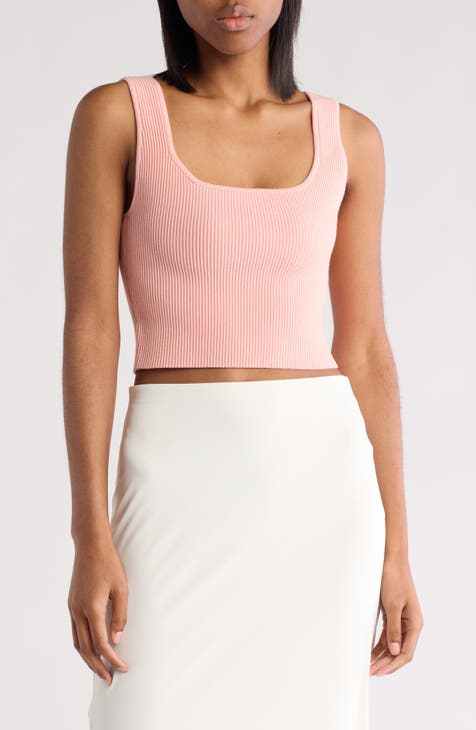 Reversible Rib Crop Sweater Tank