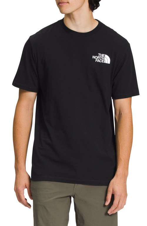 The North Face Box Logo Graphic T-shirt In Black