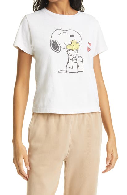Re/done CLASSIC SNOOPY & WOODSTOCK GRAPHIC TEE