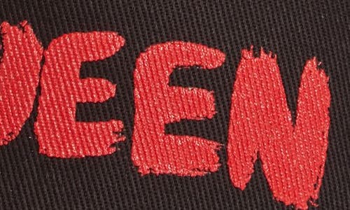 Shop Alexander Mcqueen New Graffiti Logo Baseball Cap In Black/red