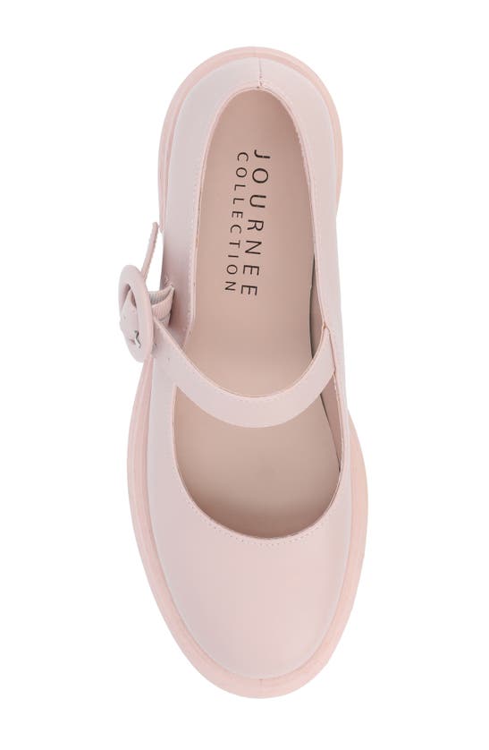 Shop Journee Collection Zarynn Mary Jane Platform Pump In Pink