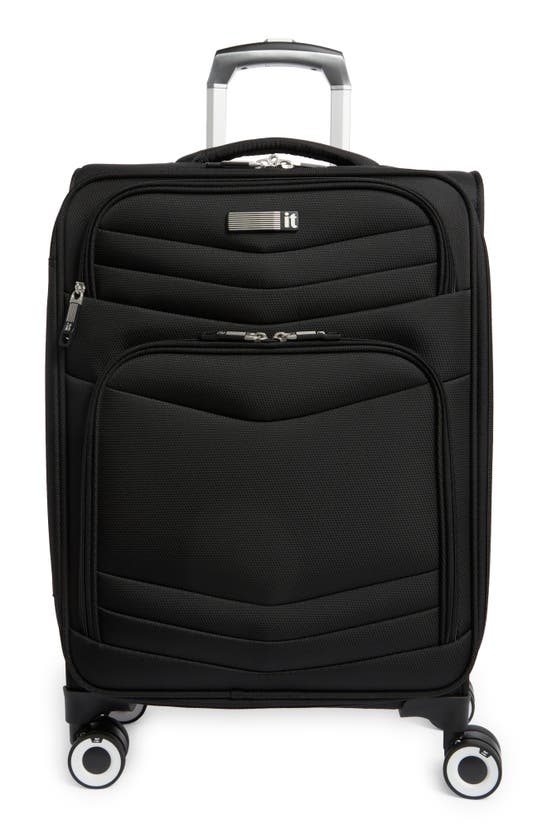It Luggage Intrepid 22-inch Softside Spinner Luggage In Black