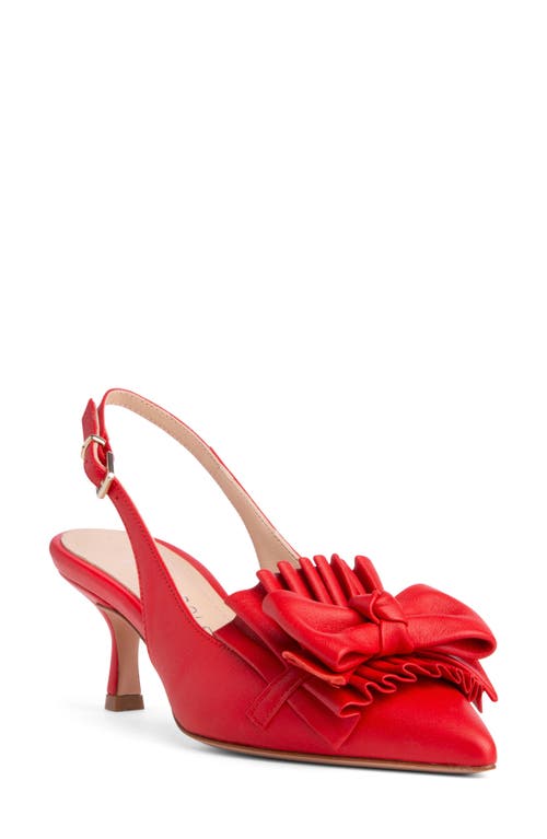 Fiorella Slingback Pointed Toe Pump in Red