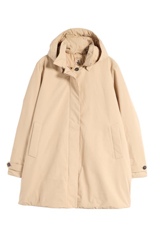 Shop Save The Duck Embie Water Repellent Hooded Jacket In Stardust Beige