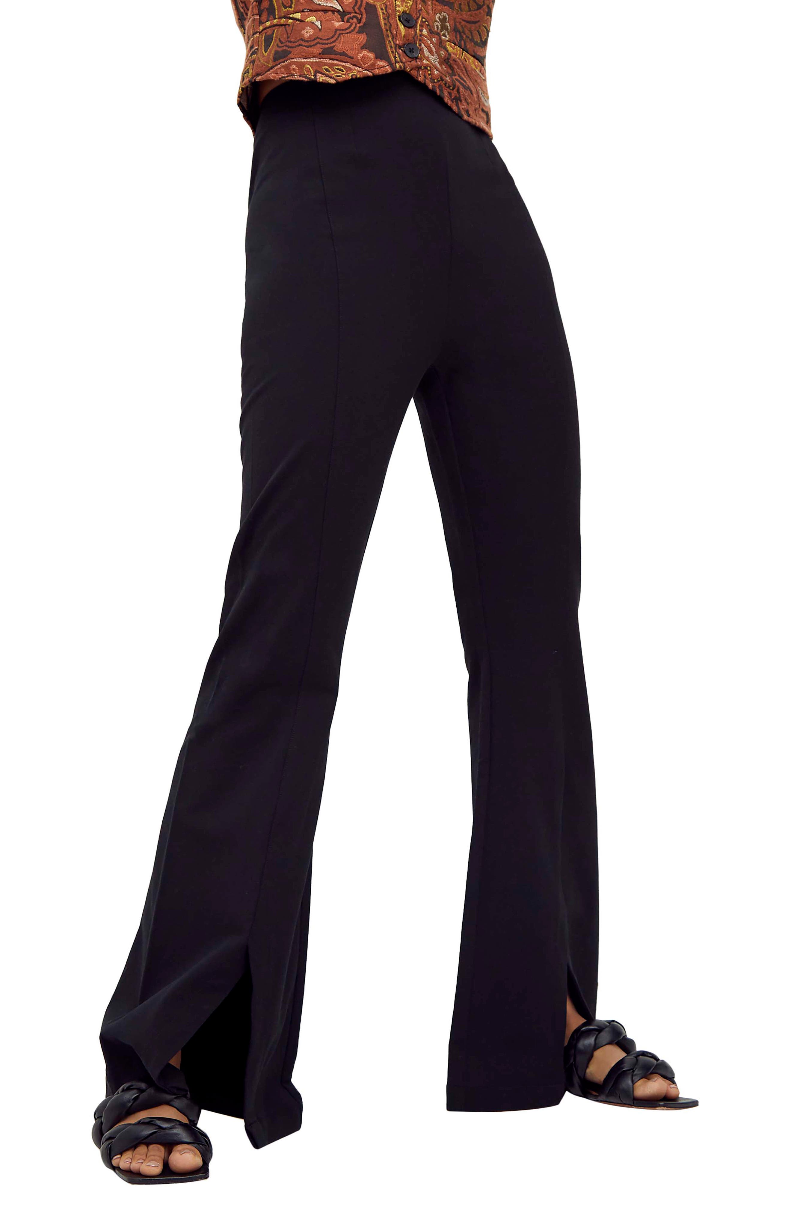 flare high rise dress pants