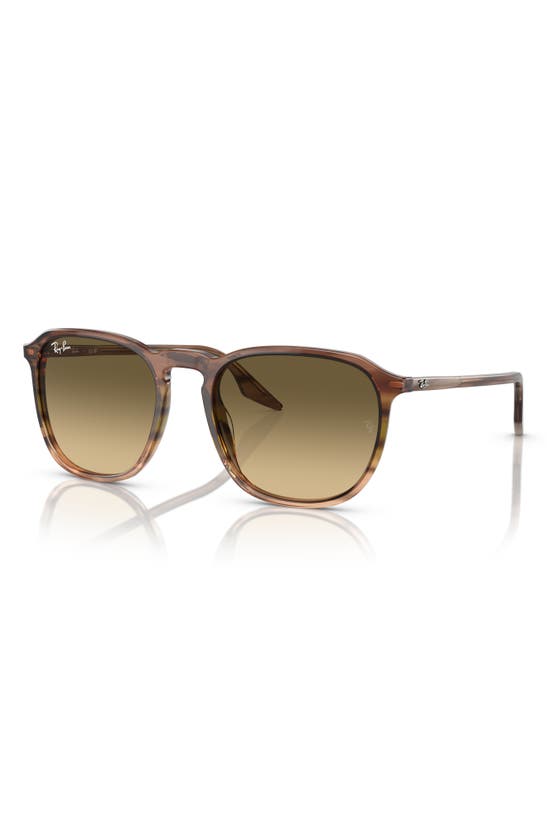 Shop Ray Ban Ray-ban 52mm Gradient Square Sunglasses In Brown