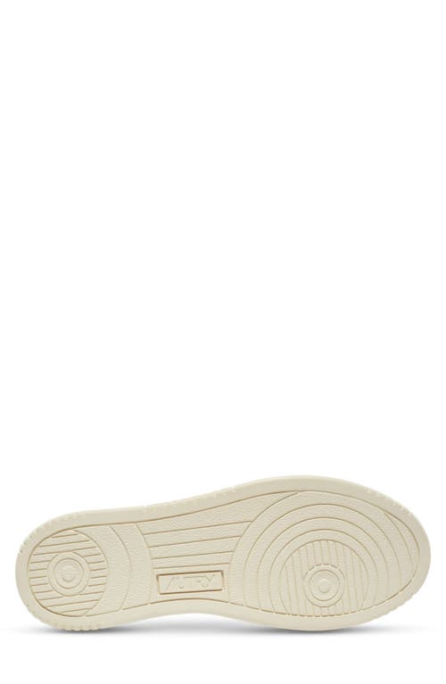 Autry Top White Red Sneakers In Leather White/red