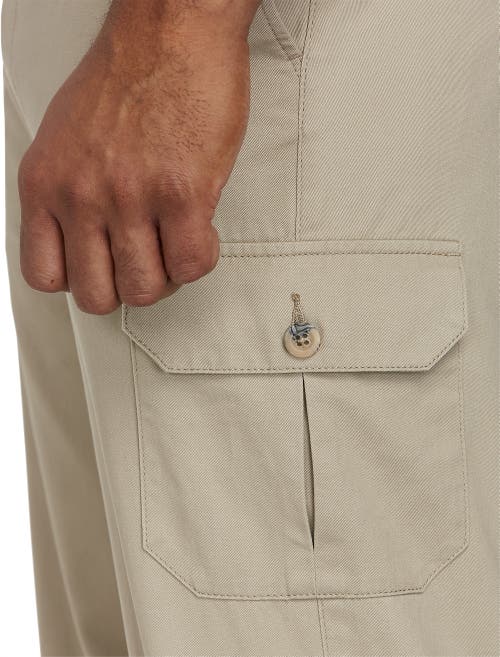 Shop Harbor Bay By Dxl Continuous Comfort Cargo Pants In Khaki