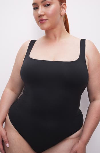  Sveltors Plus Size Body Suit for Curvy Women Black