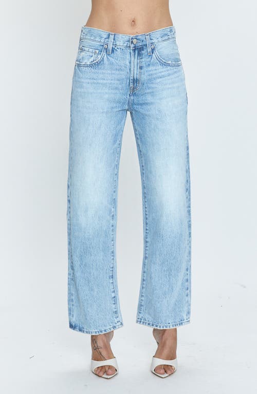 Pistola Lexi Midrise Bowed Straight Jeans In Enchanted Vintage In Coastal Vintage