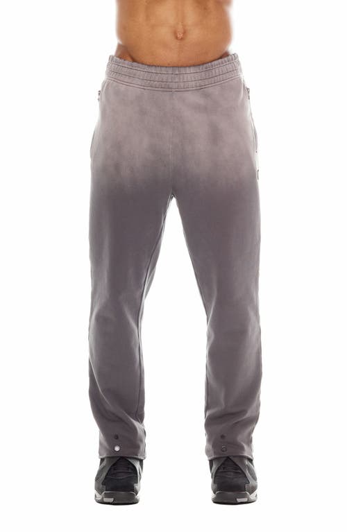 Shop Cult Of Individuality Open Hem Sweatpants In Vintage Charcoal