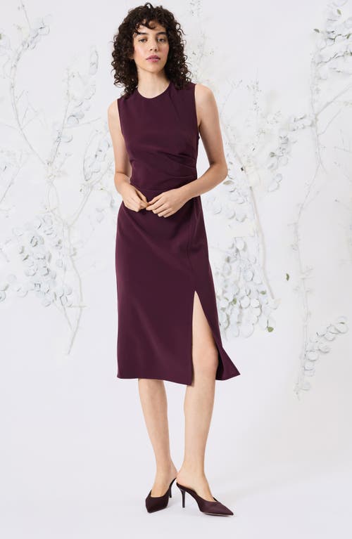 LUXELY LUXELY PLEATED SLEEVELESS DRESS