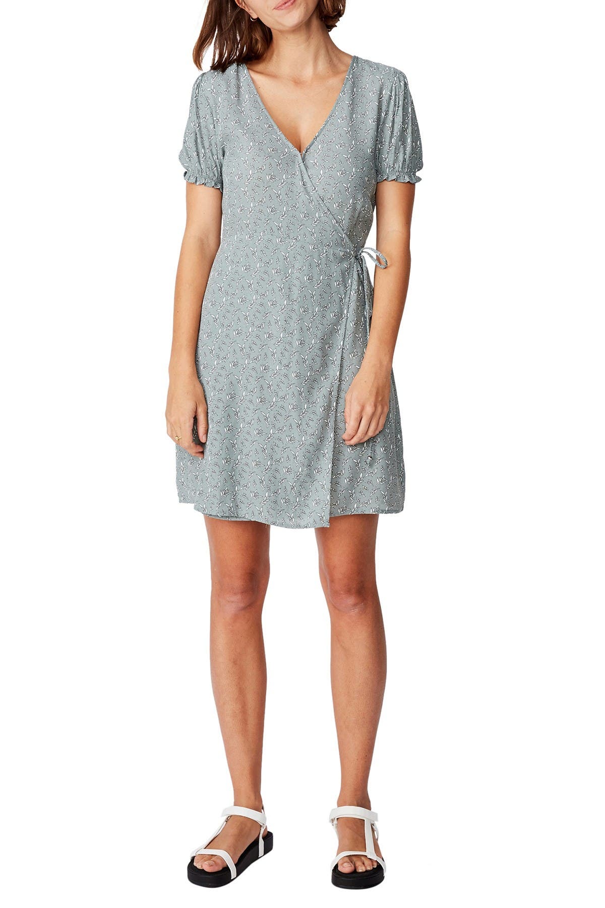 cotton wrap around dress