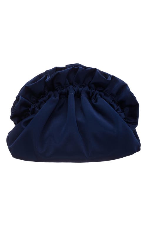 Shop Nina Cristy Satin Clutch In New Navy