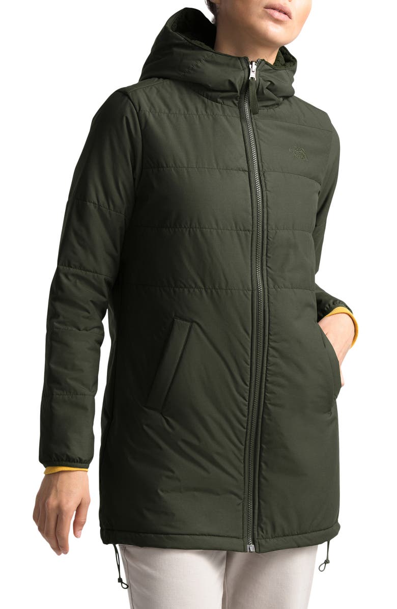 THE NORTH FACE Merriewood Reversible Hooded Jacket, Main, color, NEW TAUPE