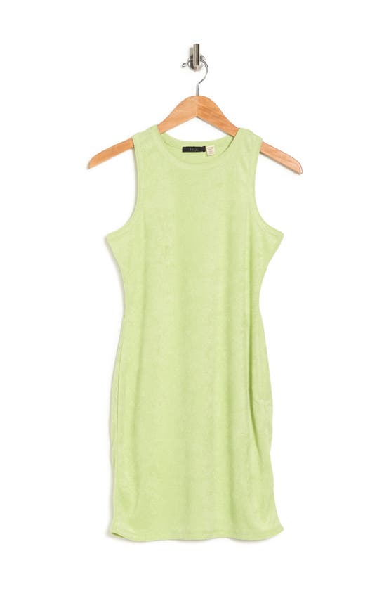 Rdi Terry Cloth Dress In Celadon