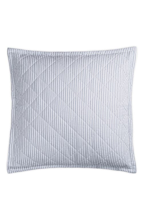 Matouk Matteo Quilted Euro Sham in Sea at Nordstrom