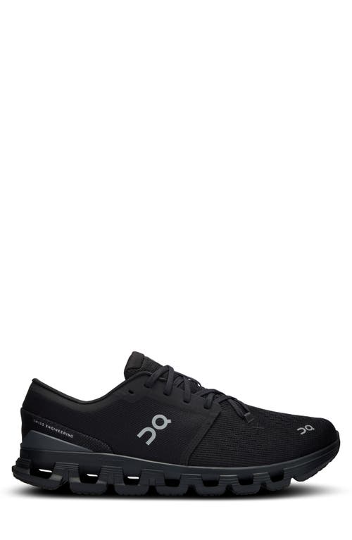 On Cloud X 4 Sneakers Black Eclipse In Black/eclipse