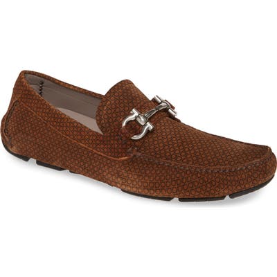 Salvatore Ferragamo Parigi Bit Driving Moccasin, M/W - Brown