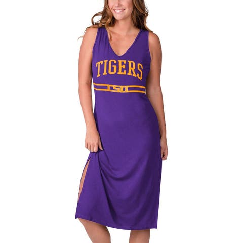 Women's G-III 4Her by Carl Banks Purple Los Angeles Lakers Opening Day Maxi  Dress