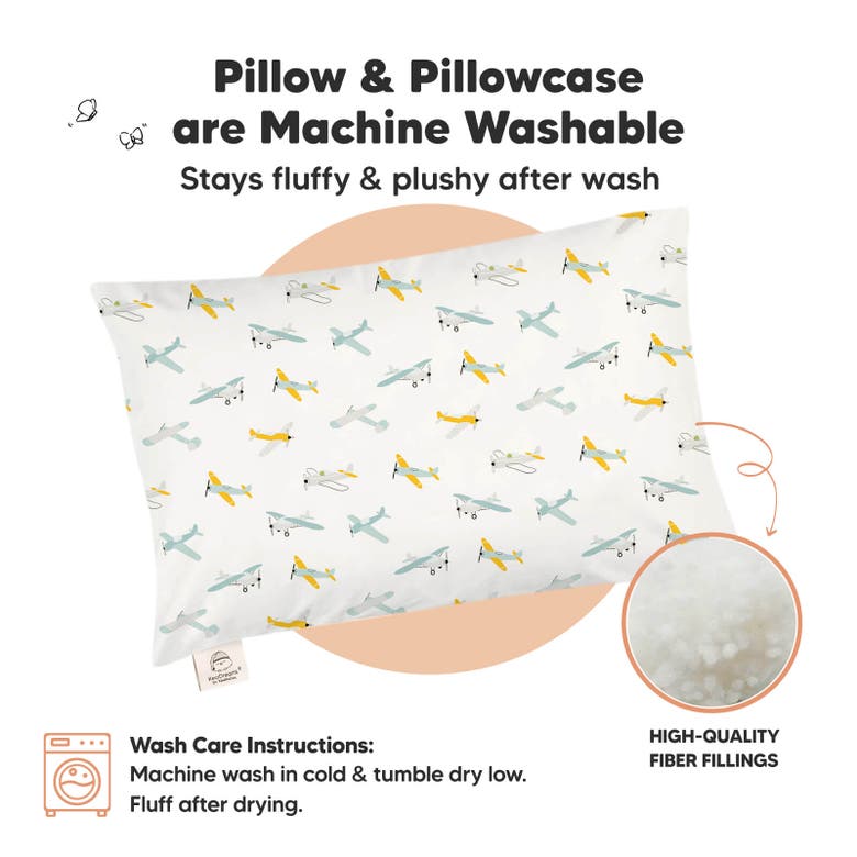 Shop Keababies Jumbo Toddler Pillow With Pillowcase In Plane