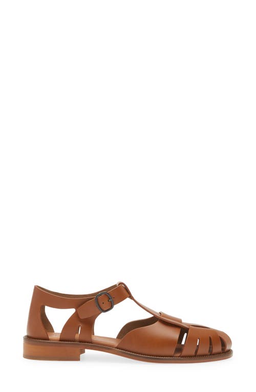 Shop Hereu Pesca Block Heel Fisherman Sandal In Camel