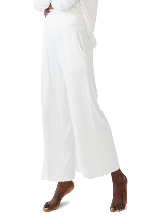 Rib Pajama Pants in Ivory